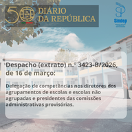 Diário da República: delegação de competências diretores de agrupamentos