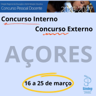 Concurso Interno e Externo 2026/27 - Açores