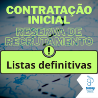 Listas definitivas de Contratação Inicial e Reserva de Recrutamento 25/26
